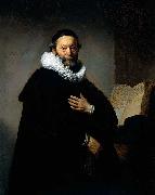 REMBRANDT Harmenszoon van Rijn Portrait of Johannes Wtenbogaert, Spain oil painting artist